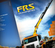 Portfolio de serviços para a FRS Transportes, em formato impresso.