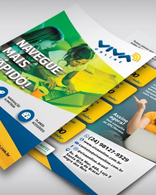 Viva Online, an internet provider, counted on A.Companhia for the development of its visual identity.
